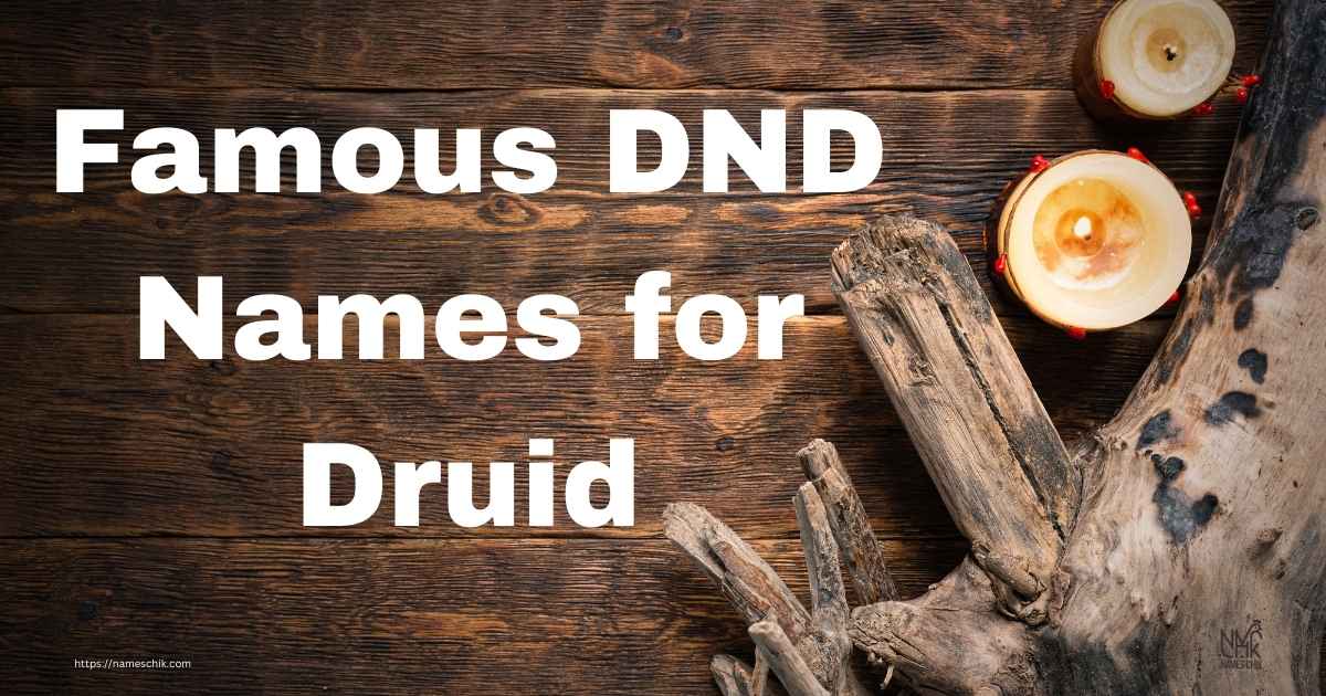 Famous DND Names for Druid