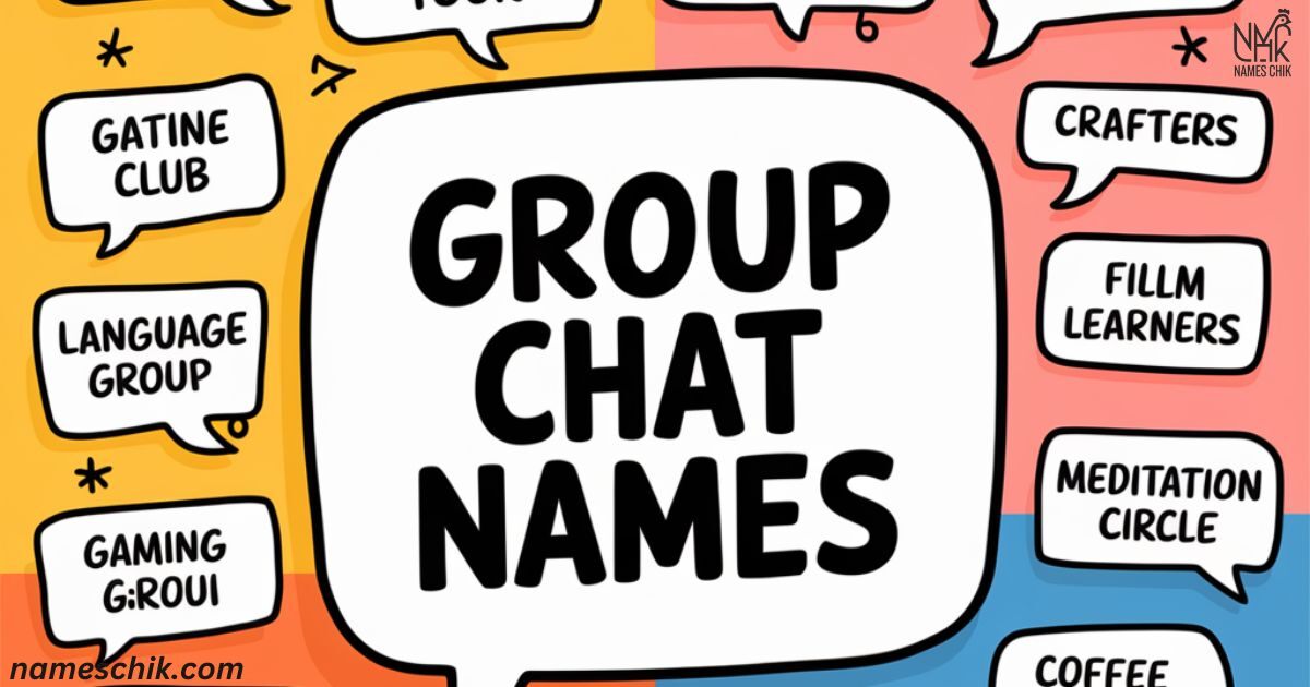 group chat names