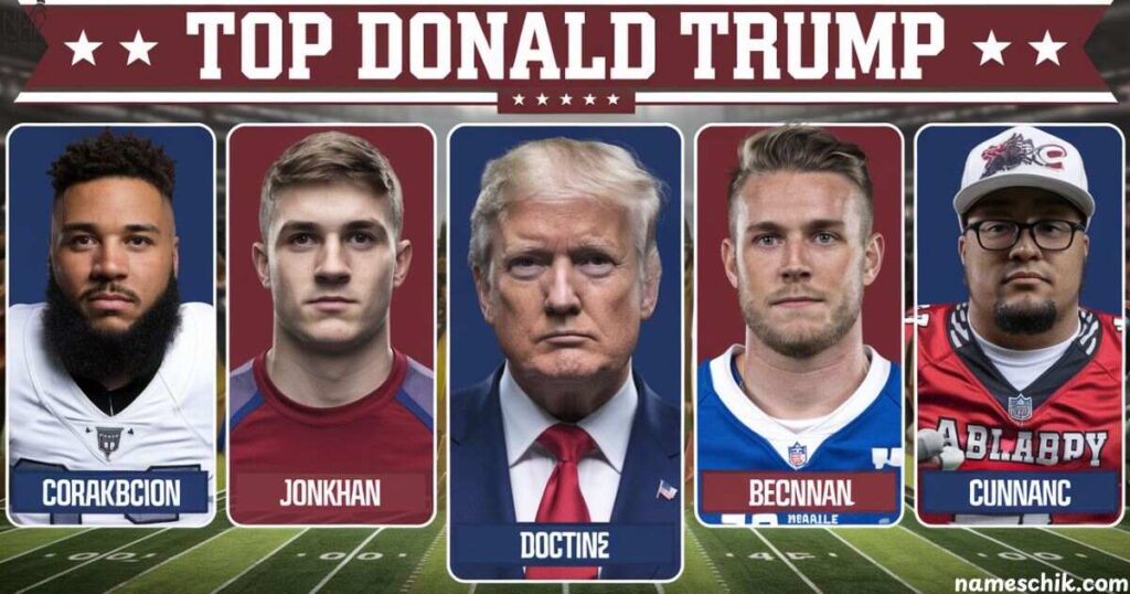 Top Donald Trump Fantasy Football Team Names
