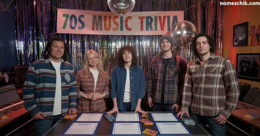 70s Music Trivia Team Names